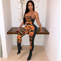 Sexy Camouflage Fashion Casual Suit Jumpsuit