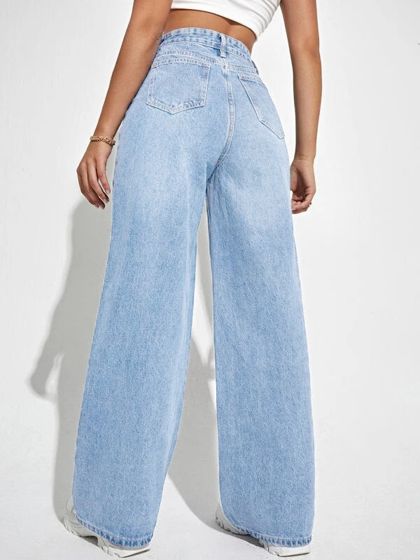 Women's Loose Straight-Leg Trousers