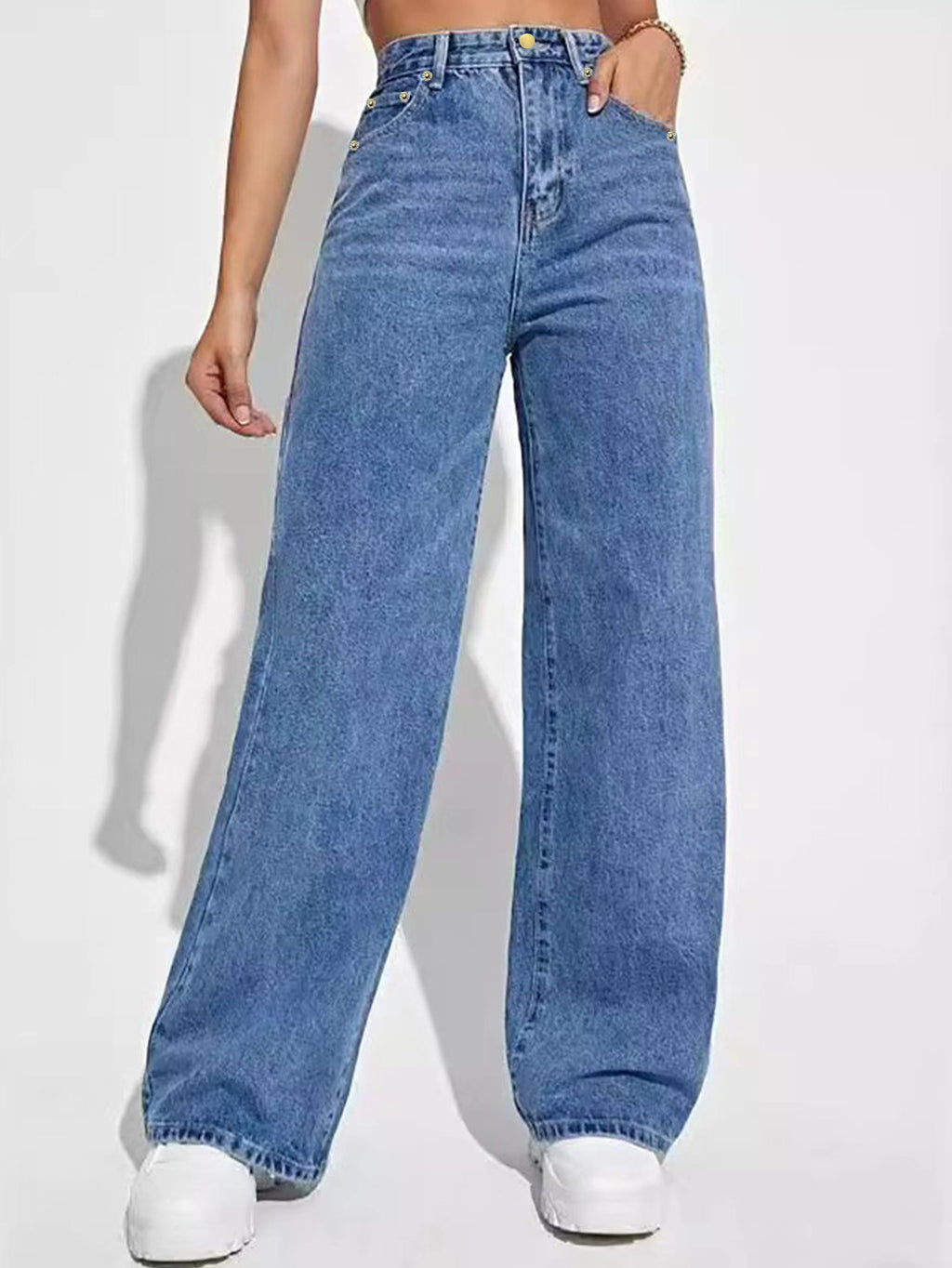 Women's Loose Straight-Leg Trousers