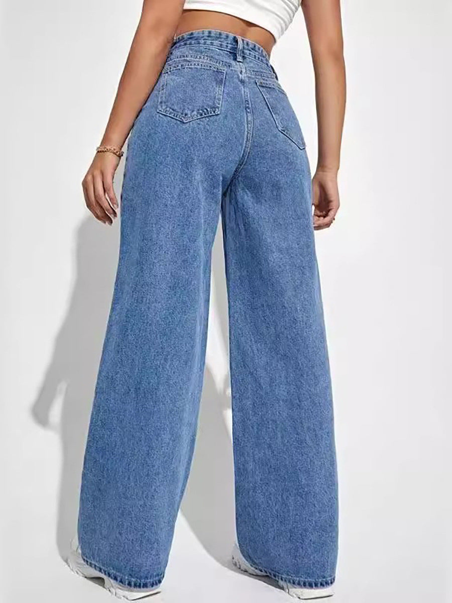 Women's Loose Straight-Leg Trousers