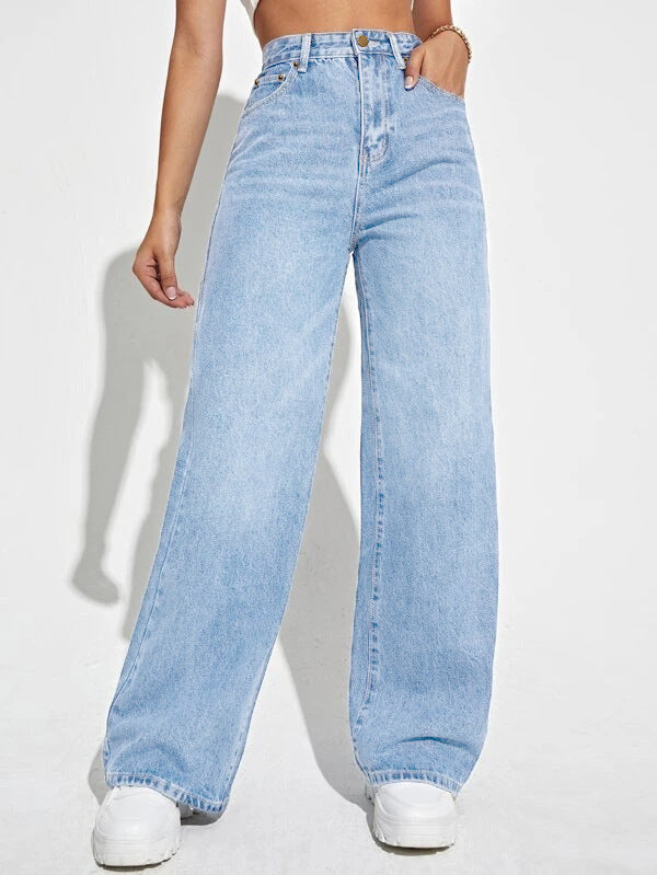 Women's Loose Straight-Leg Trousers