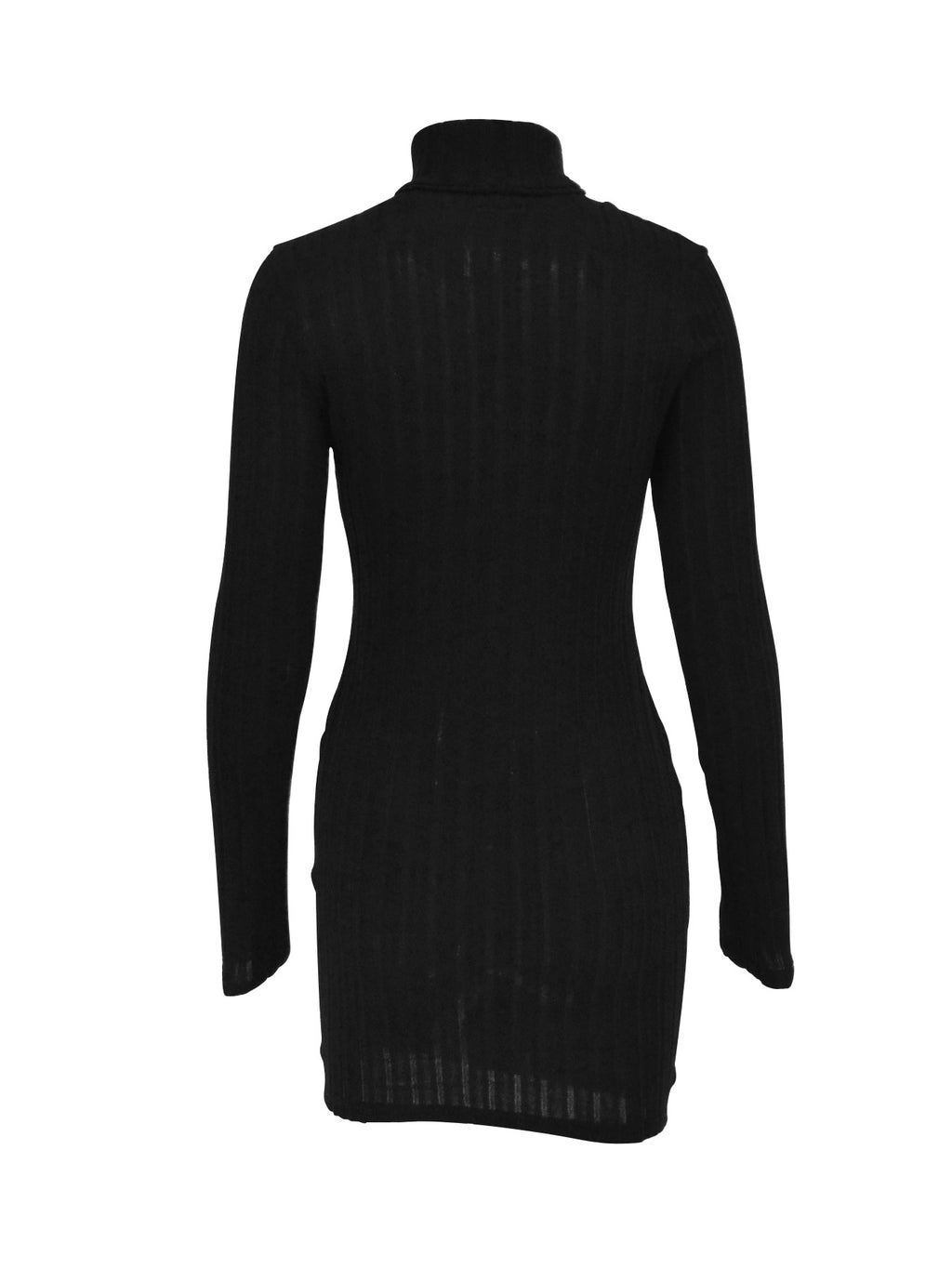 Long-Sleeve Round-Neck Bodycon Dress